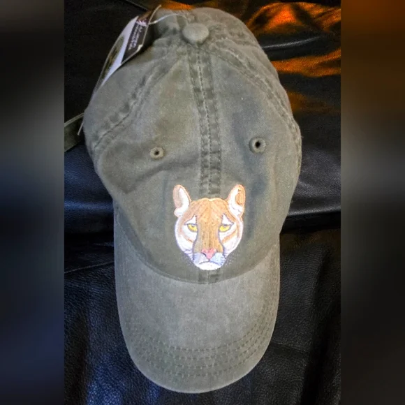Grand Canyon Olive Cap with Embroidered mountain Lion NWT - Picture 1 of 7